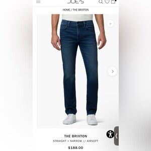 Joe's Jeans - Size 28, Brixton, Straight and Narrow, Men's Jeans, Kinetic Luxe